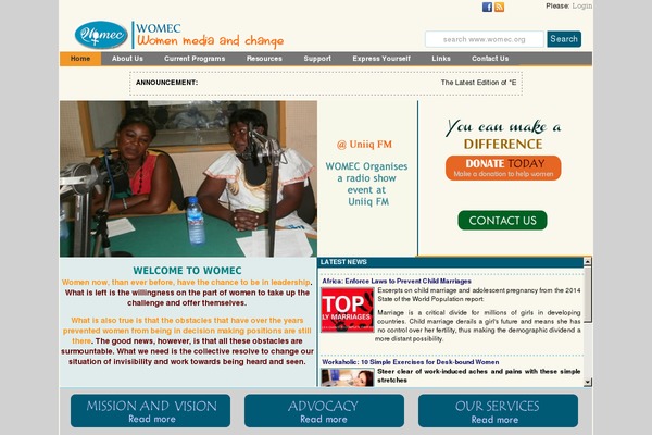 Chariti theme site design template sample