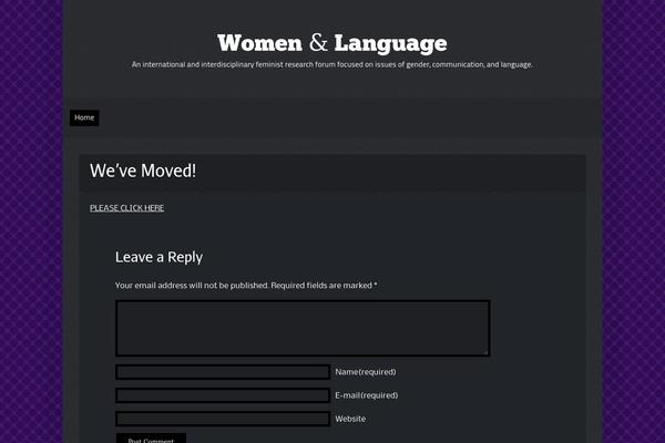 womenandlanguage.org site used Supremeblogger