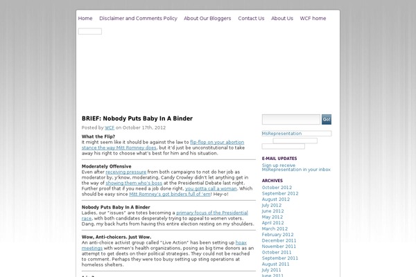 womenandpolitics.org site used Tropicala