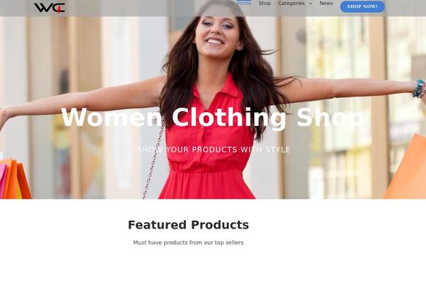 Fashion theme site design template sample