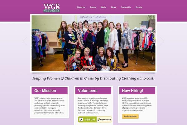 womengivingback.org site used Kindness