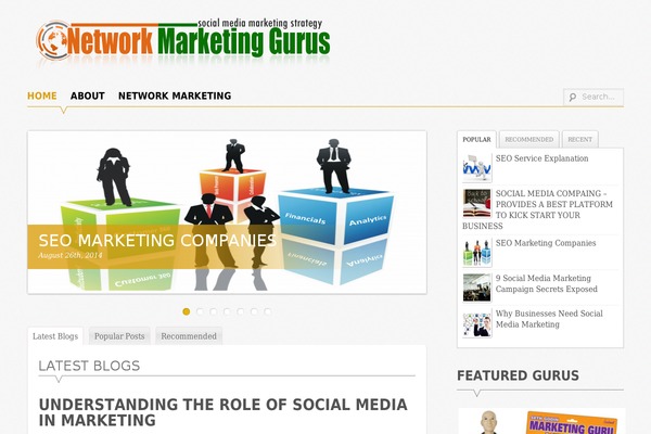 Supernova theme site design template sample
