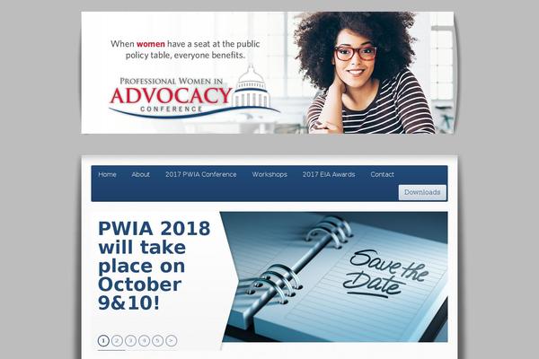 womeninadvocacy.com site used Expo18 Responsive Event Conference WordPress Theme