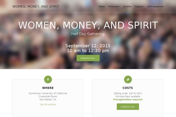 Vantage theme site design template sample