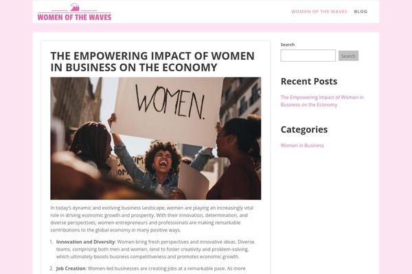 Feminine Style theme site design template sample