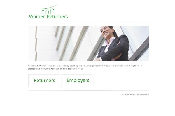 womenreturners.com site used Media Consult