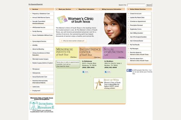 womensclinicofsouthtexas.com site used Womens