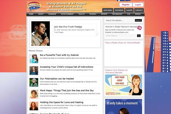 Magazine theme site design template sample