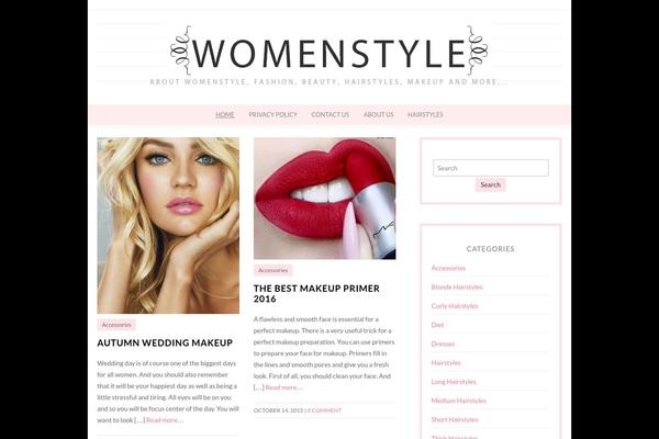 Isabelle theme site design template sample