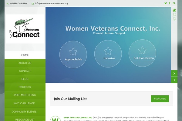 womenveteransconnect.org site used Vertikal