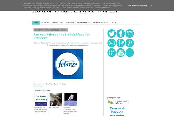 Lifestyle theme site design template sample