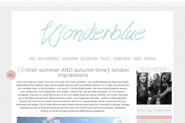 Wohnklamotte theme site design template sample