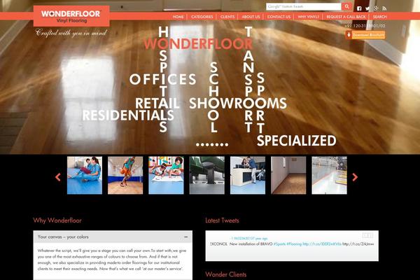 Wonder theme site design template sample