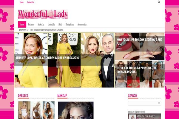 wonderfullady.com site used Xevent Magazine