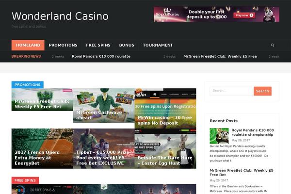 Domino theme site design template sample