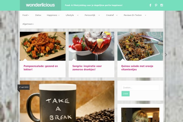 Carino theme site design template sample