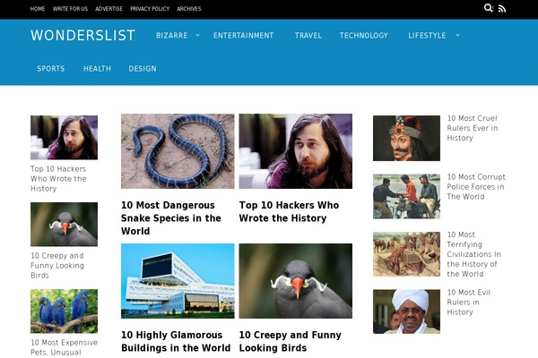 Bimber theme site design template sample