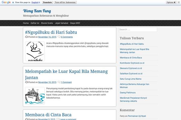 pacify theme site design template sample