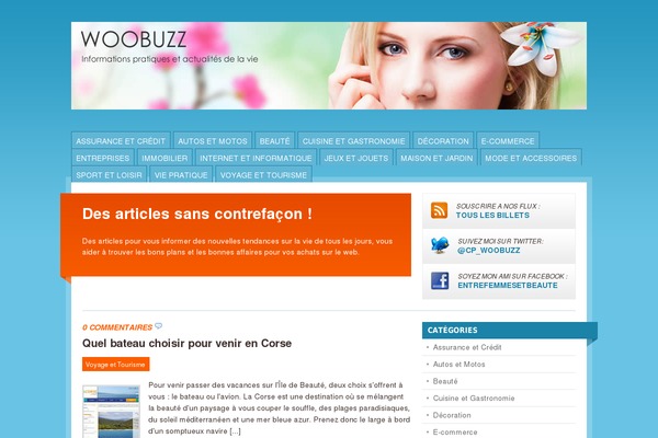 Mainstream theme site design template sample