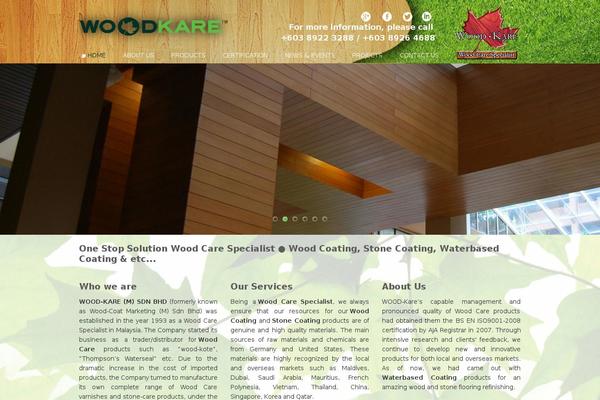 wood-kare.com site used Woodkare