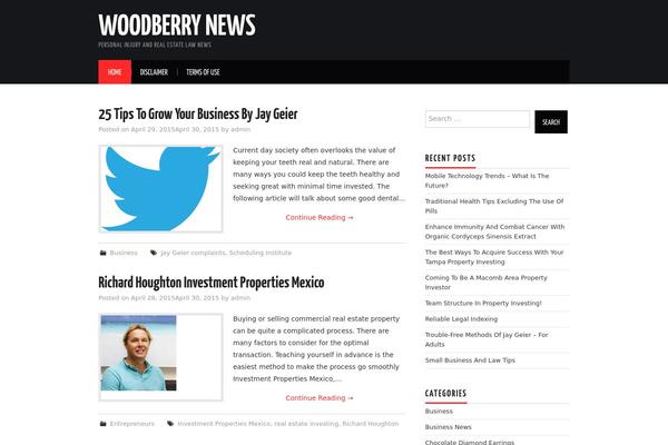 Hiero theme site design template sample