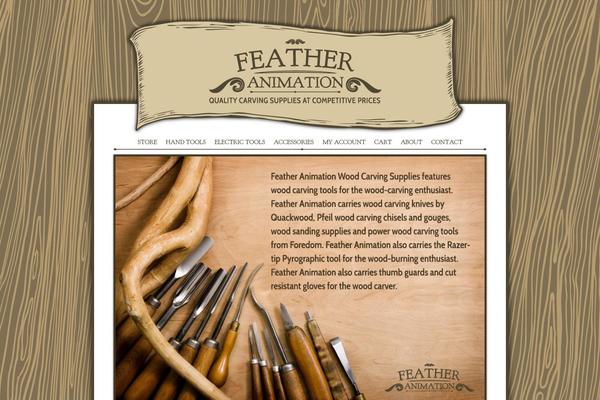 Feather theme site design template sample