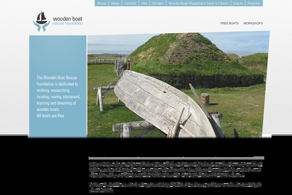 woodenboatrescue.org site used Zuki.
