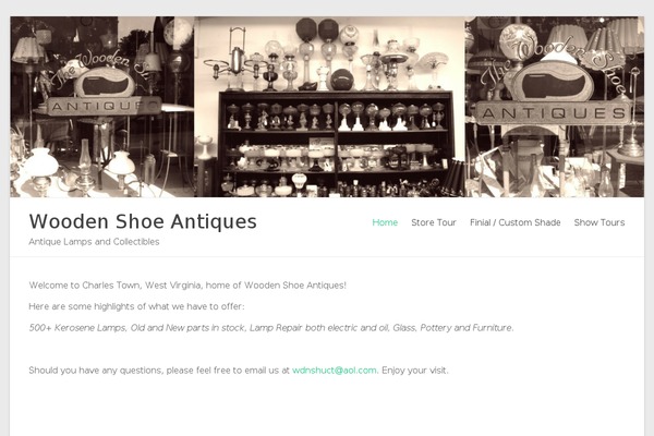 woodenshoeantiques.com site used Spacious