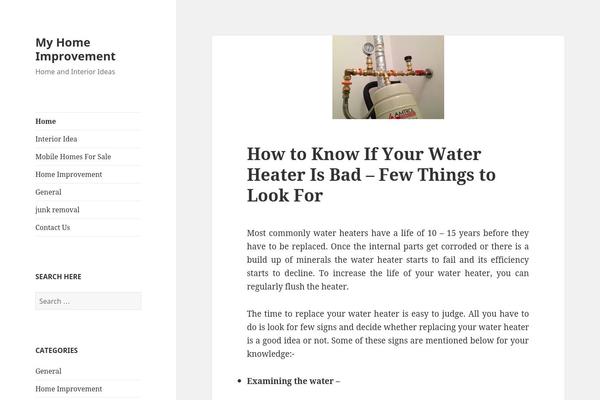 Twenty Fifteen theme site design template sample