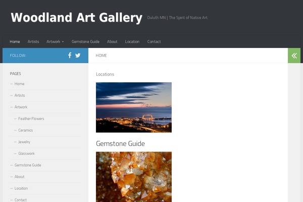 Hueman theme site design template sample