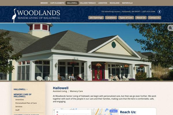 woodlandsofhallowell.com site used Woodlands