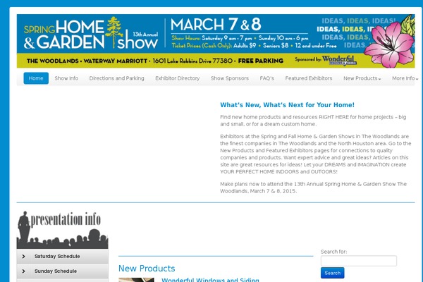 woodlandsshows.com site used Nixblue