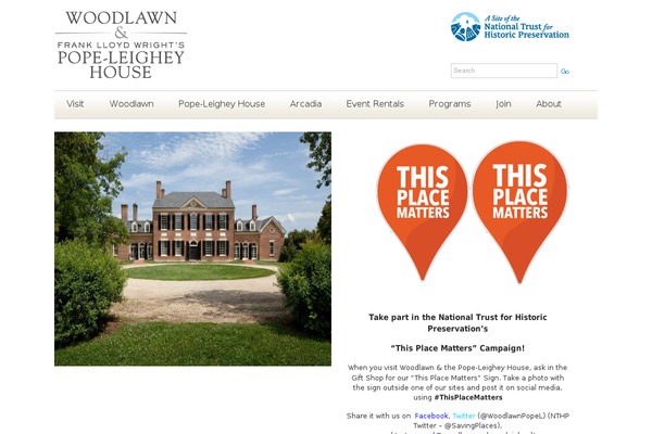 woodlawn1805.org site used Woodlawntheme