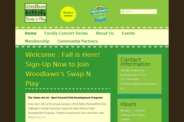 woodlawnswapnplay.org site used Wsp