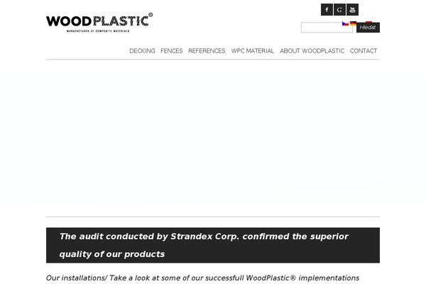 woodplastic.eu site used Woodplastic