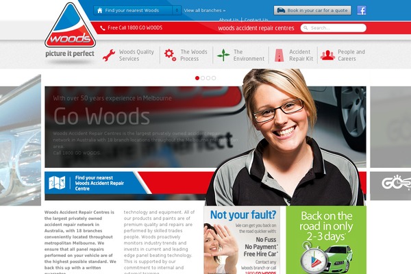woods.com.au site used Woods