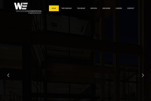 Woods theme site design template sample