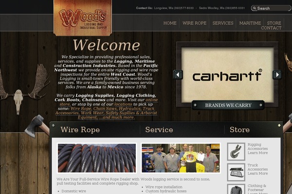 Woods theme site design template sample
