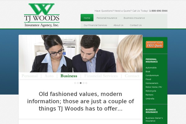 woodsinsurance.com site used Education