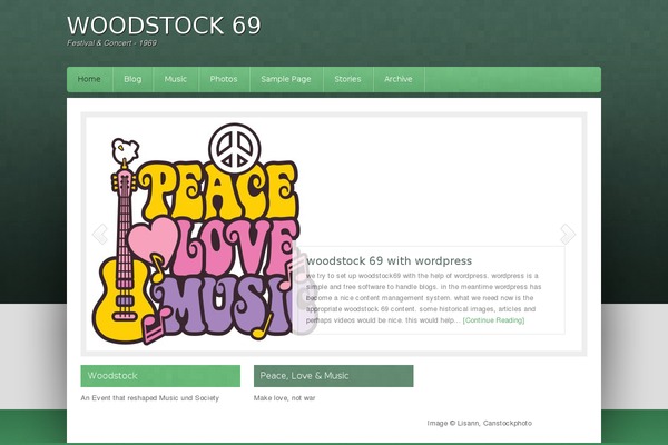 Site using Genesis Slider plugin