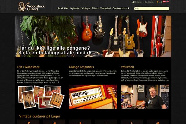 Woodstock theme site design template sample