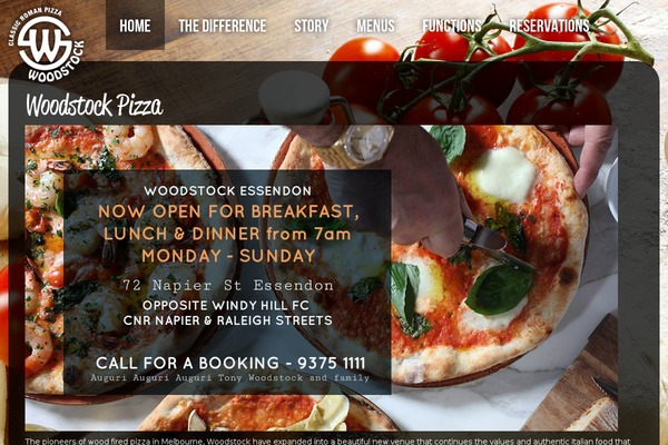 Woodstock theme site design template sample