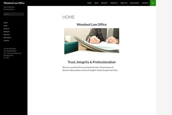 Twentyfourteen Child theme site design template sample