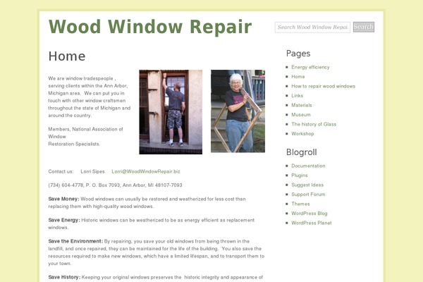 Greenleaf theme site design template sample