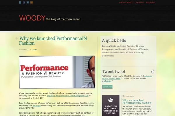 Woody theme site design template sample