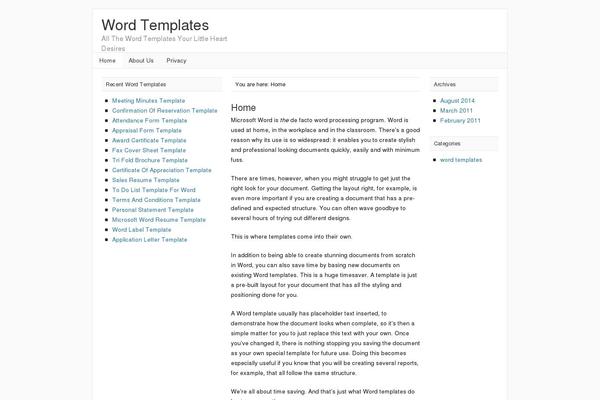 Catalyst theme site design template sample