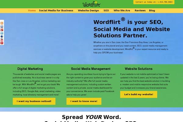 Site using Social Slider plugin