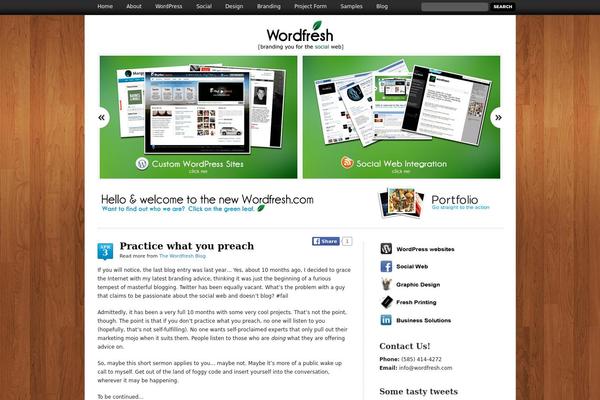 Pacifica theme site design template sample
