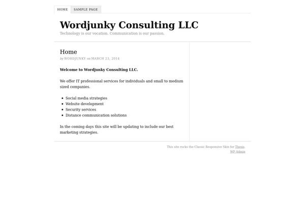Thesis theme site design template sample