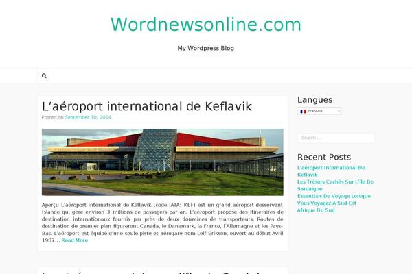 Coeur theme site design template sample